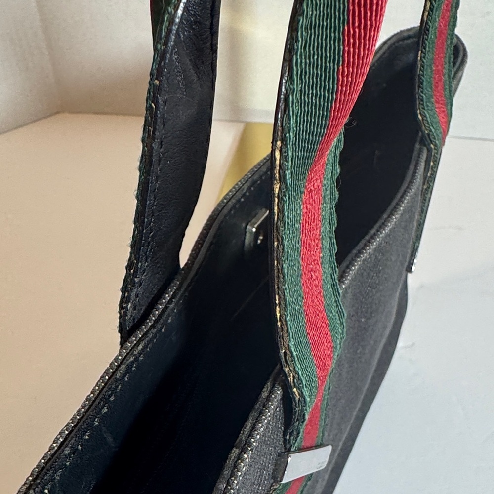 Black Denim Gucci Tote Bag - Picture 11 of 16